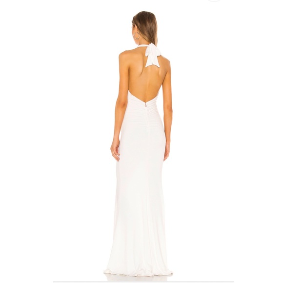 Nookie Illegal Halter Gown White Maxi Dress - Picture 3 of 4